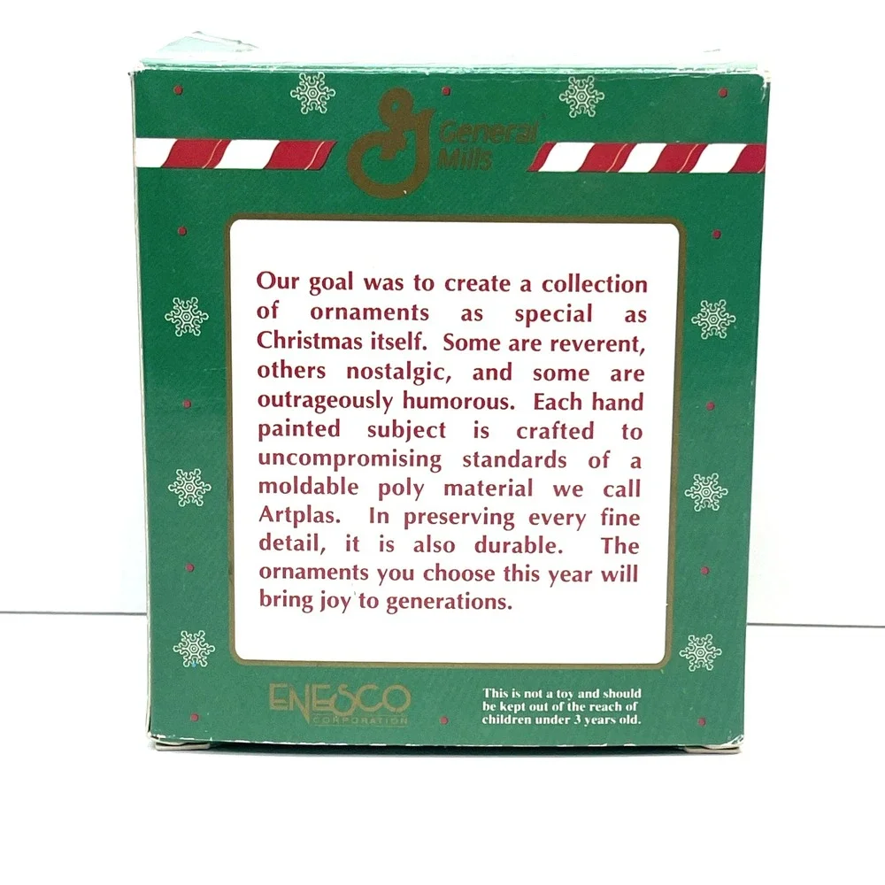 Enesco Cartin' Home Holiday Treats Christmas Ornament General Mills Trix 1992